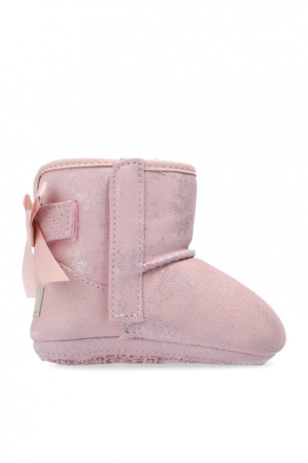 UGG Kids ‘Jesse Bow II Shimmer’ suede snow boots